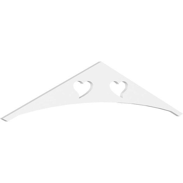 Ekena Millwork Pitch Winston Architectural Grade PVC Gable Pediment, 72"W x 15"H x 1"P (5/12) GPP072X015X100WIN - main